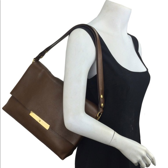 Celine Calf Skin Leather Blade Flap Shoulder Bag - Picture 6 of 8